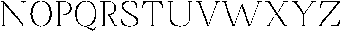 Romantic Editorial Thin otf (100) Font UPPERCASE