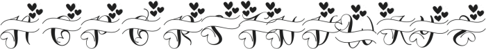 Romantic Monogram Style ttf (400) Font LOWERCASE