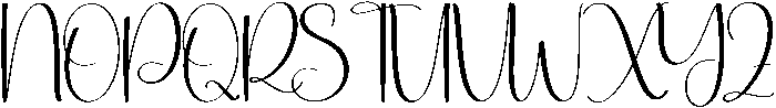 Romantic Regular otf (400) Font UPPERCASE