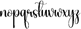 Romantic Regular otf (400) Font LOWERCASE