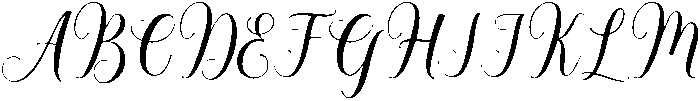 Romantic Regular otf (400) Font UPPERCASE