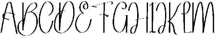 Romantic Regular otf (400) Font UPPERCASE