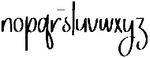 Romantic Regular otf (400) Font LOWERCASE