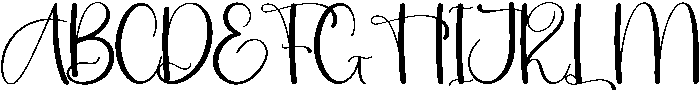 Romantic Regular otf (400) Font UPPERCASE