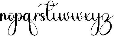 Romantic Regular otf (400) Font LOWERCASE