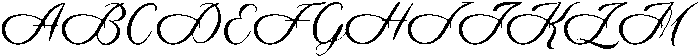 Romantic Regular otf (400) Font UPPERCASE