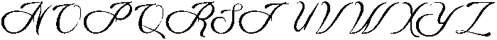 Romantic Regular otf (400) Font UPPERCASE