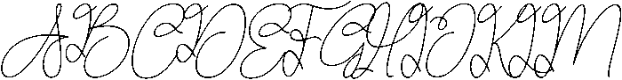 Romantic Regular otf (400) Font UPPERCASE