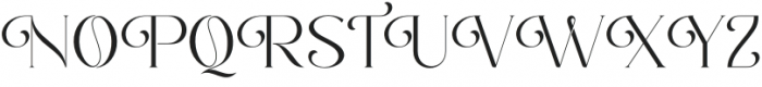 Romantic Serif Regular otf (400) Font UPPERCASE