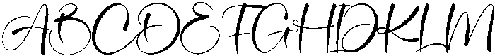 Romantic Signature Regular otf (400) Font UPPERCASE