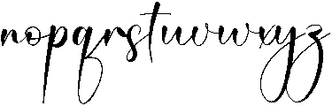 Romantic Signature Regular otf (400) Font LOWERCASE
