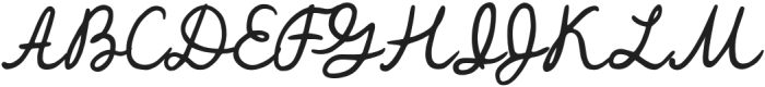 Romantic Signature Script otf (400) Font UPPERCASE
