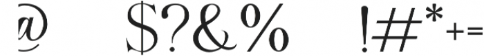 Romantic Venice Serif otf (400) Font OTHER CHARS