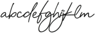 Romantica Signature Regular otf (400) Font LOWERCASE