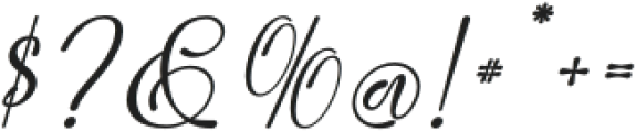 RomanticaVibes-Italic otf (400) Font OTHER CHARS