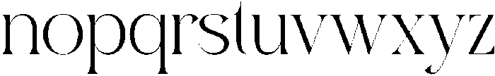 Romas Vontela Regular otf (400) Font LOWERCASE