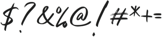 Romasha Signature Regular otf (400) Font OTHER CHARS