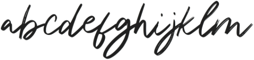 Romasha Signature Regular otf (400) Font LOWERCASE