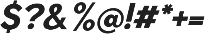Romela Italic Extra Bold otf (700) Font OTHER CHARS