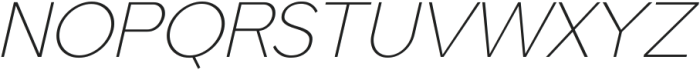 Romela Variable Italic Thin ttf (100) Font UPPERCASE