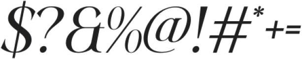RomeluVomelu-Italic otf (400) Font OTHER CHARS