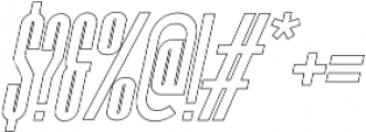 Romestone Hollow Italic otf (400) Font OTHER CHARS