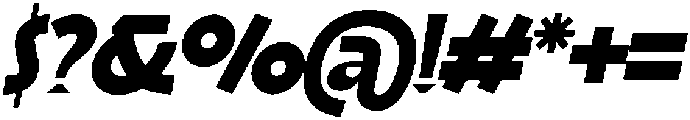 Romien Slanted Regular otf (400) Font OTHER CHARS
