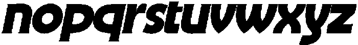 Romien Slanted Regular otf (400) Font LOWERCASE