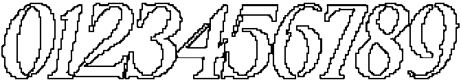 Romildo Pixel Outline otf (400) Font OTHER CHARS