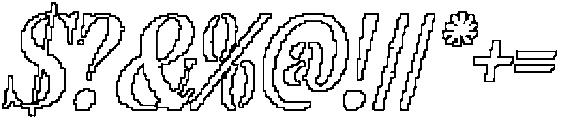 Romildo Pixel Outline otf (400) Font OTHER CHARS