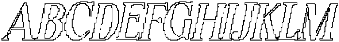 Romildo Pixel Outline otf (400) Font