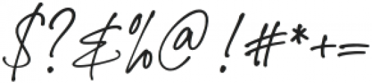 Romla Signature otf (400) Font OTHER CHARS