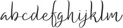 Romy Style Signature otf (400) Font LOWERCASE