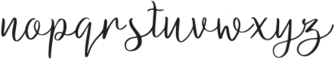 Romy Style Signature otf (400) Font LOWERCASE