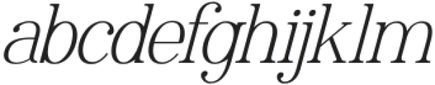 Ronald Gunfire Light Italic otf (300) Font LOWERCASE