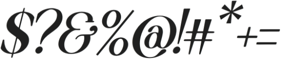 Ronale Classic Italic otf (400) Font OTHER CHARS
