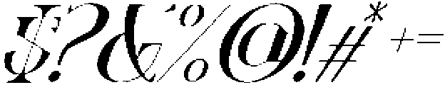 Ronel Luxury Italic otf (400) Font OTHER CHARS