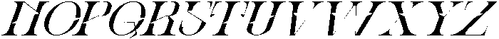 Ronel Luxury Italic otf (400) Font UPPERCASE