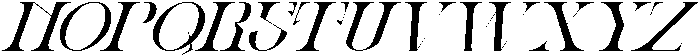 Ronel Luxury Italic otf (400) Font LOWERCASE