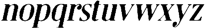 Roneys Drawn Italic otf (400) Font LOWERCASE