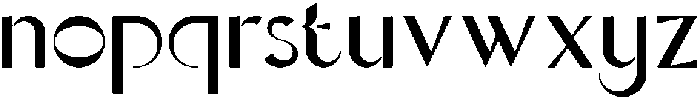 Ronum otf (400) Font LOWERCASE
