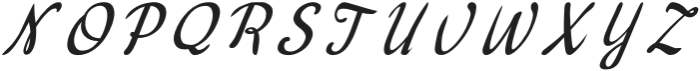 Roolly Italic otf (400) Font UPPERCASE