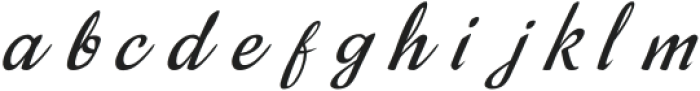 Roolly Italic otf (400) Font LOWERCASE