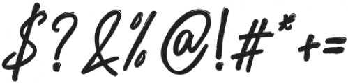 Roosevelt Rough Script otf (400) Font OTHER CHARS
