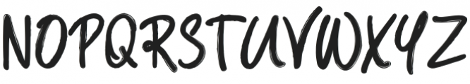 Roosevelt Rough Script otf (400) Font UPPERCASE