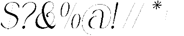 Roowgen Italic otf (400) Font OTHER CHARS