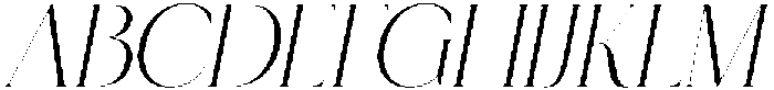 Roowgen Italic otf (400) Font UPPERCASE