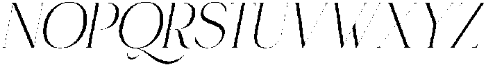 Roowgen Italic otf (400) Font UPPERCASE