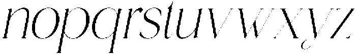 Roowgen Italic otf (400) Font LOWERCASE