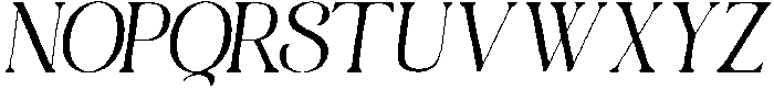 Rooyale Italic otf (400) Font UPPERCASE